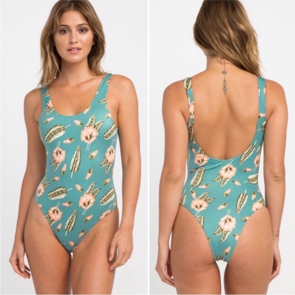 RVCA South Swell Pelletier One Piece Swimsuit Sz L NWT - Picture 12 of 14